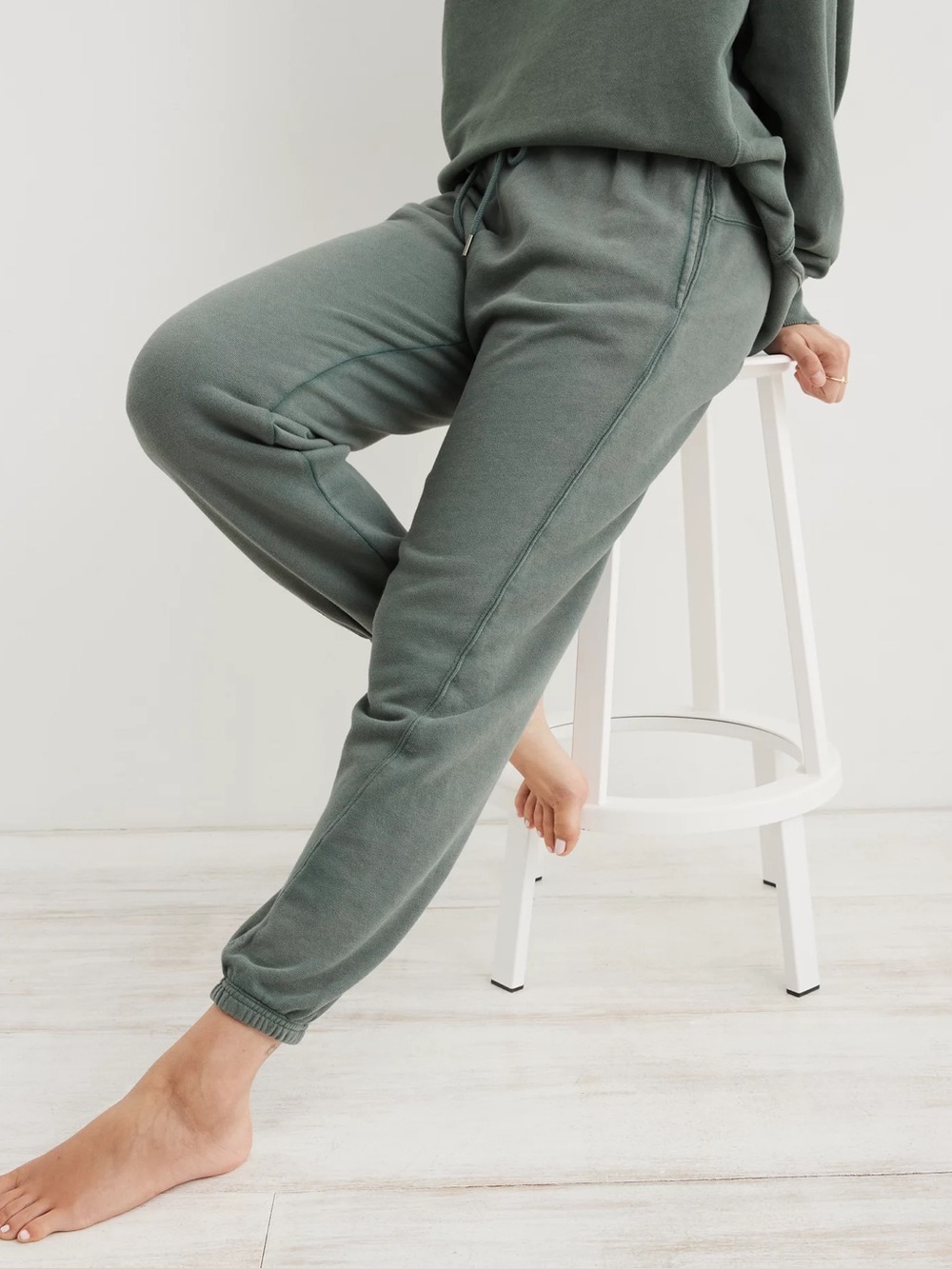 Aerie The Chill Jogger in Royal Palm Relaxed Fit High Rise Jogger Size Medium